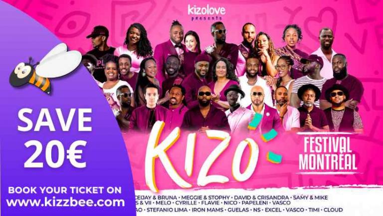 Kizo Festival Montreal promotional poster with performers