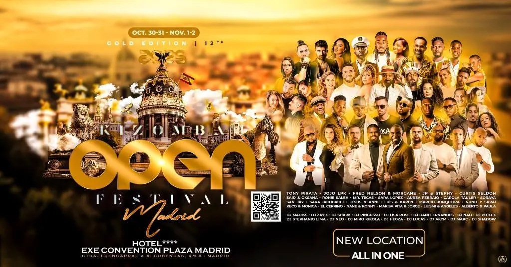 Kizomba festival in Madrid with artists lined up.
