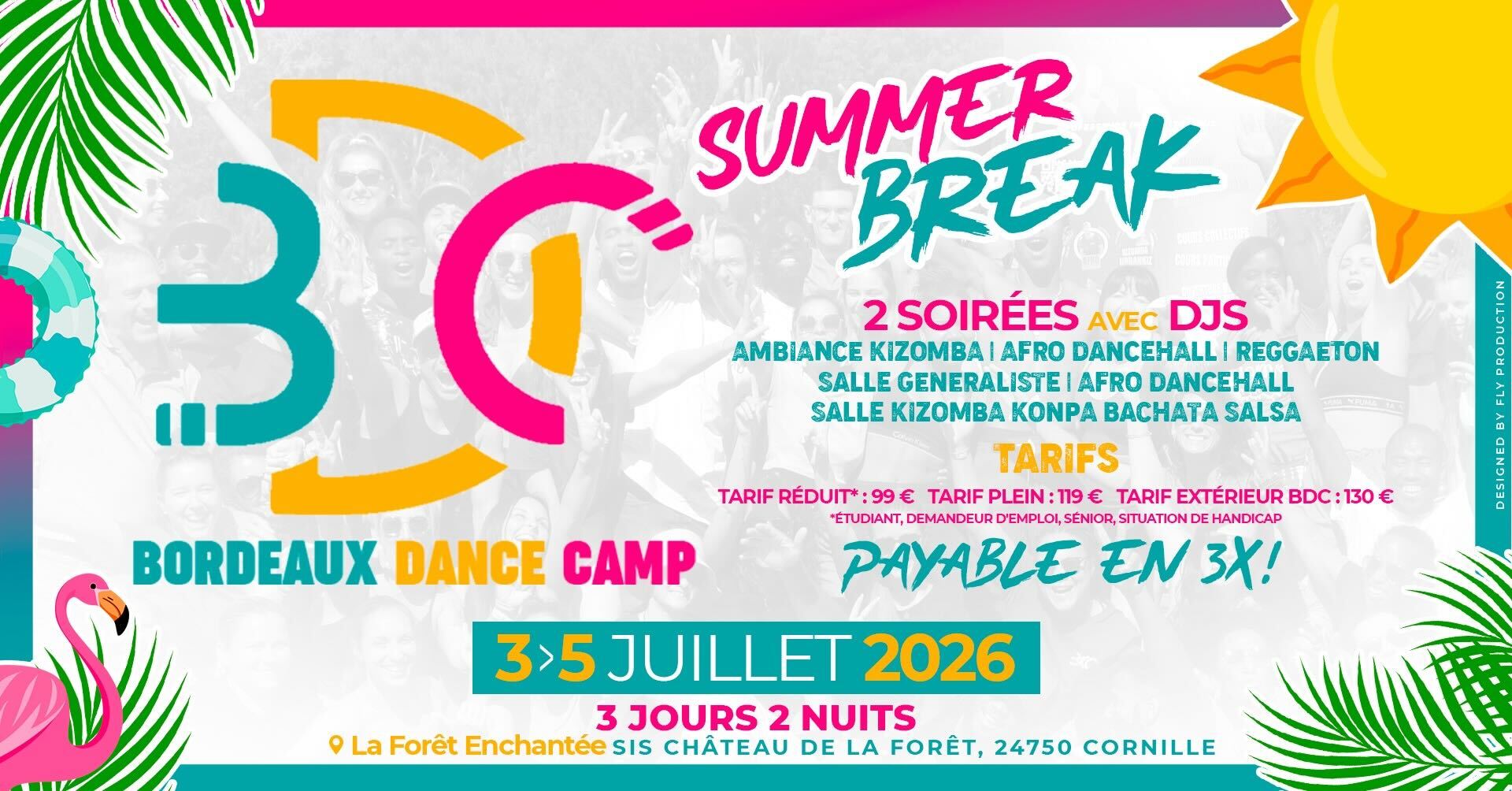 Bordeaux Dance Camp, 3-5 July 2026 flyer.