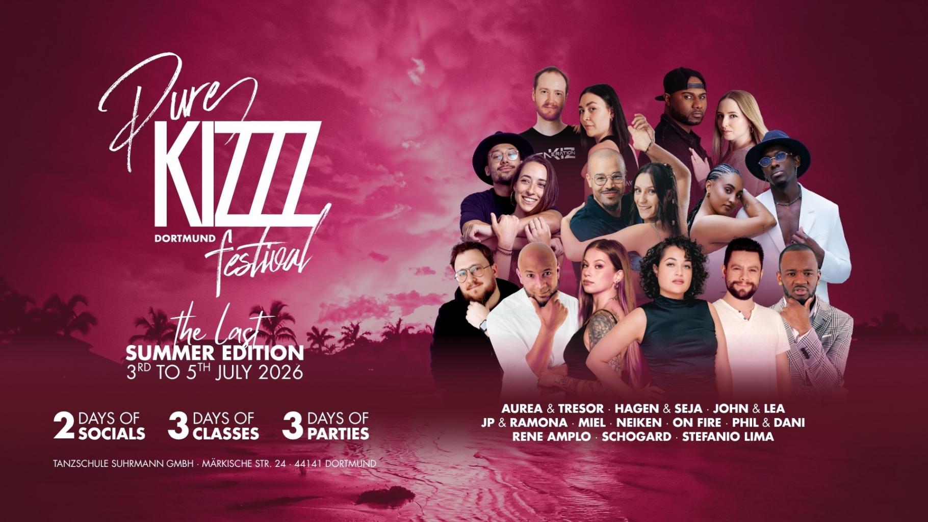 Pure Kizz Festival summer edition, July 2026, Dortmund