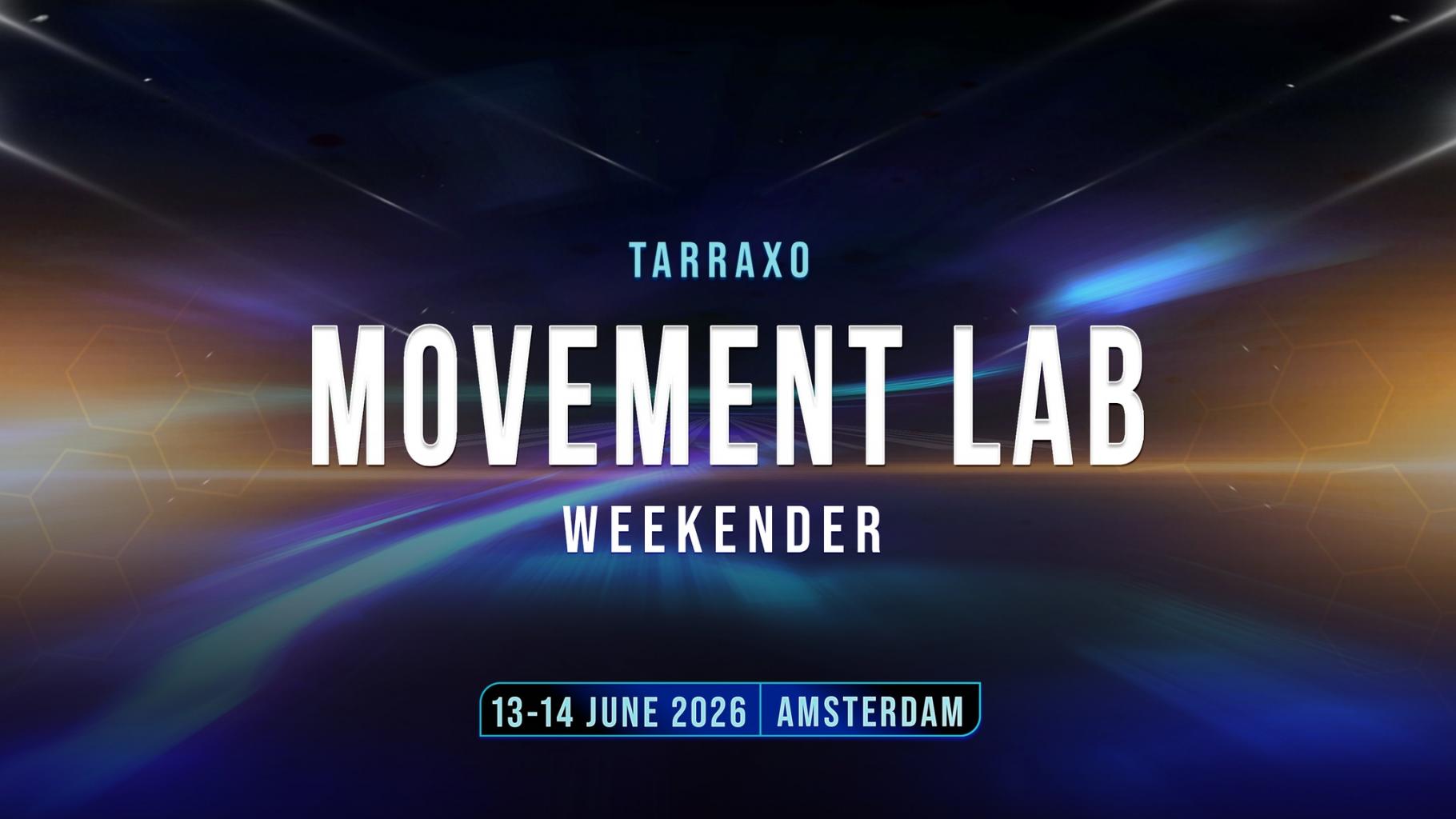 Movement Lab Weekender event, Amsterdam, June 2026.