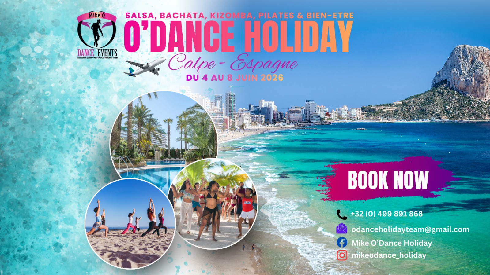 Salsa holiday event in Calpe, Spain, June 2026.