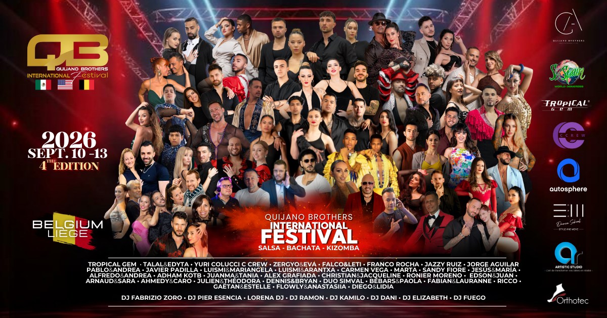 Quijano Brothers festival poster, Belgium 2026.