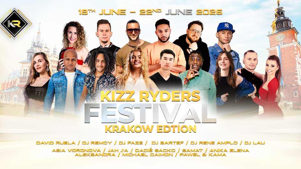 Kizz Ryders Festival in Krakow, June 2026 promotion.