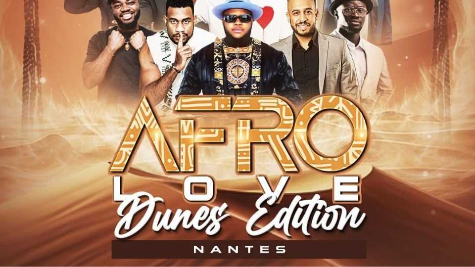 Afro Love Dunes Edition event poster in Nantes.