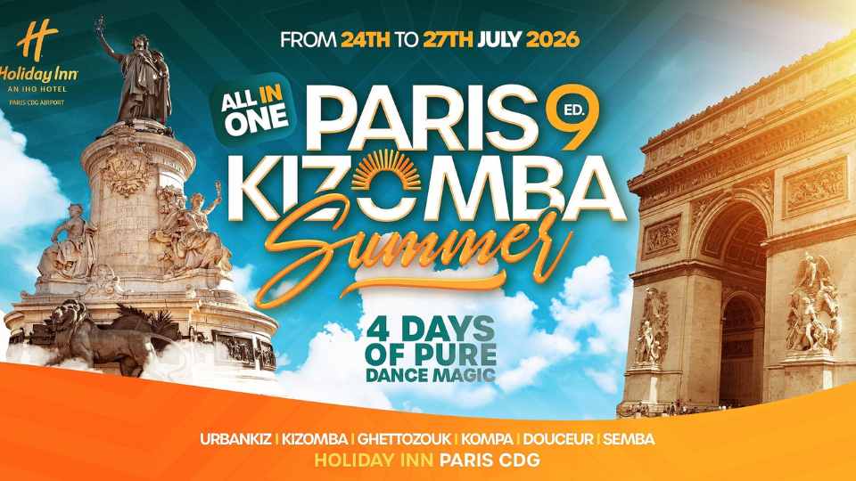 Paris Kizomba Summer Festival 2026 poster.