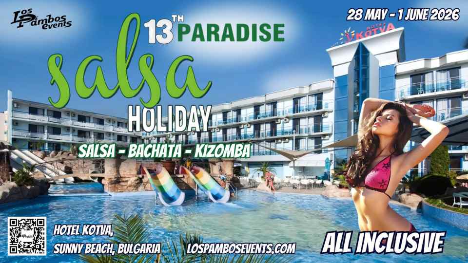 Salsa holiday event at Sunny Beach, Bulgaria hotel.