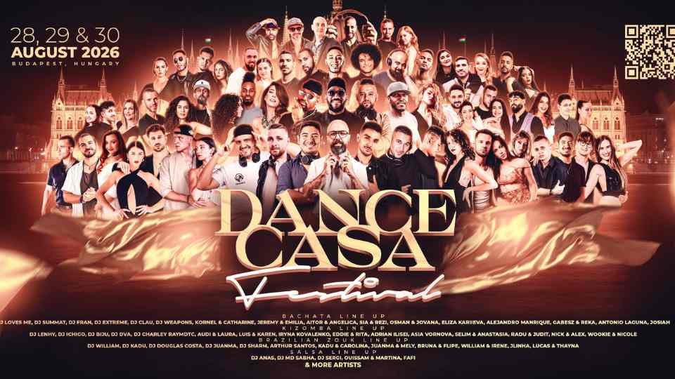 Dance Casa Festival Budapest August 2026 lineup poster