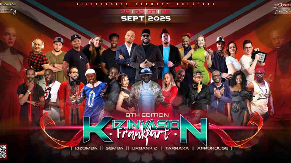 Kizomba festival poster, Frankfurt, September 2025