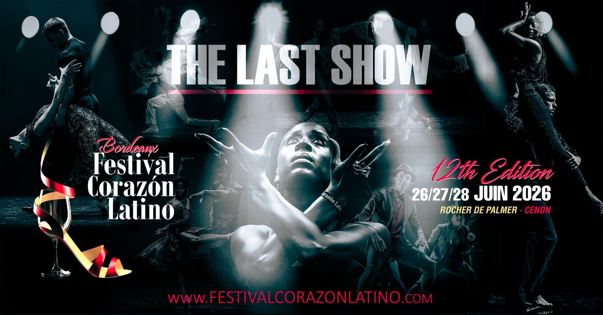 Festival Corazón Latino poster with dancers