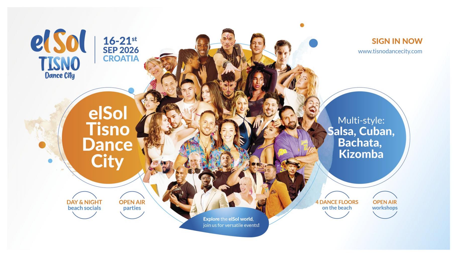 elSol Tisno Dance City festival, Croatia, September 2026