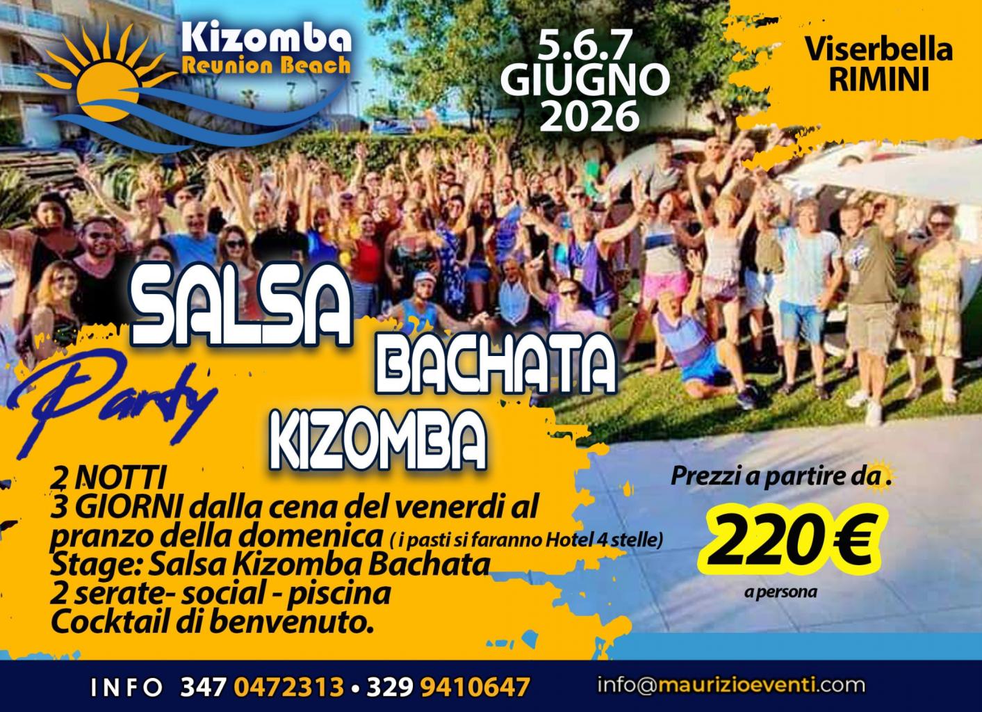 Kizomba reunion dance event poster