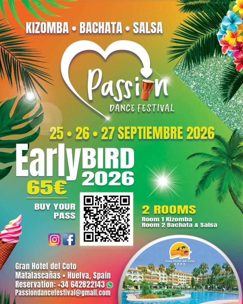 Passion Dance Festival 2026: Kizomba, Bachata, Salsa event.