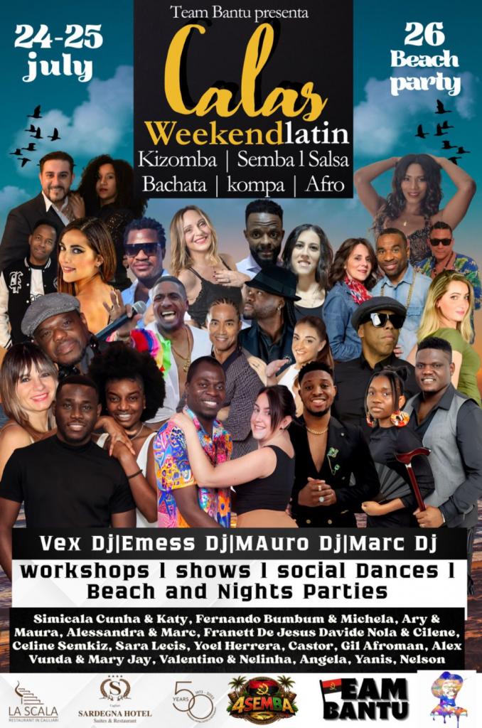 Calas Weekendlatin dance festival poster