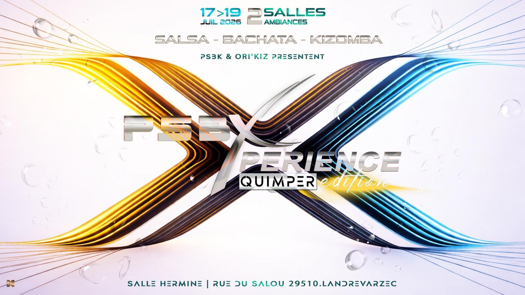 Colorful dance event poster with dynamic lines