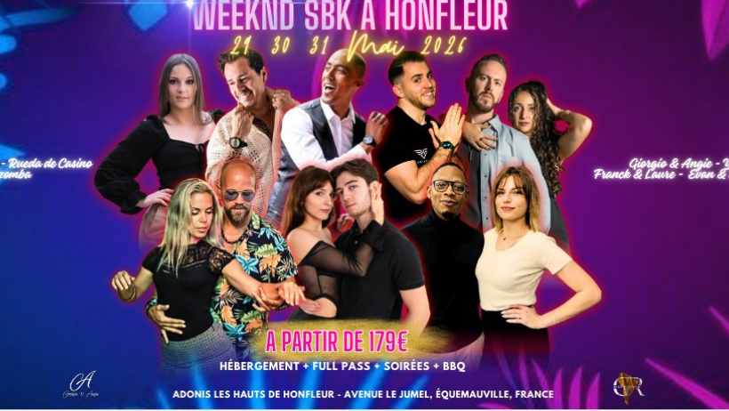 Dance festival poster with multiple couples