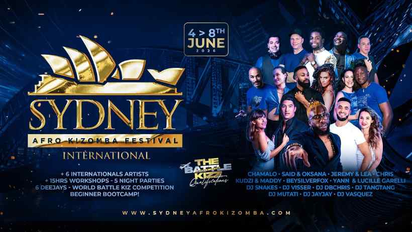 Sydney Afro Kizomba Festival 2024 promotional poster