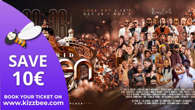 Festival promotional poster with performers and ticket discount