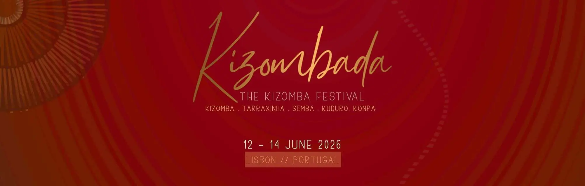 Kizombada Kizomba Festival poster, Lisbon June 2026