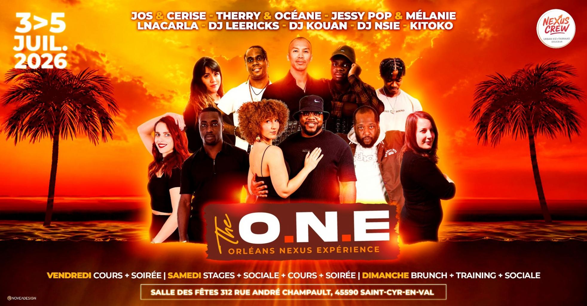 Orléans Nexus Experience event poster with performers