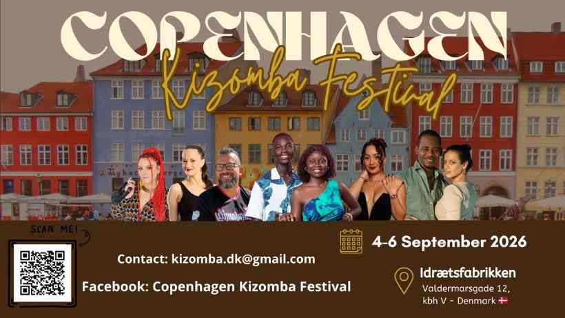 Copenhagen Kizomba Festival poster with dates and venue