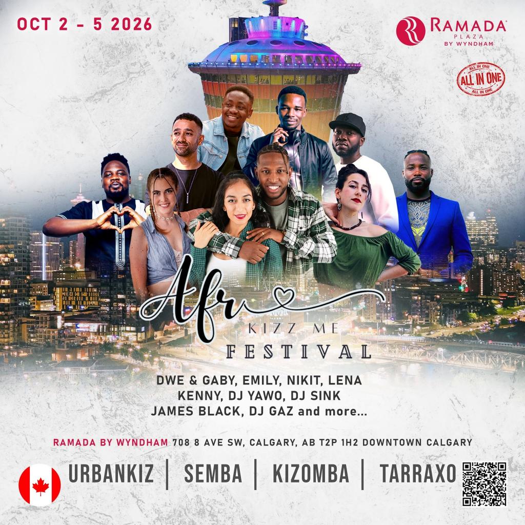 Afro Kizz Me Festival poster, Calgary, October 2026