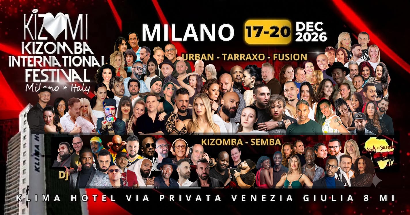 Kizomba International Festival Milan 2026 promotional poster