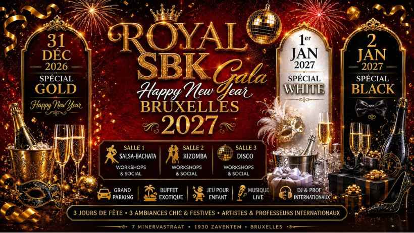 Royal SBK Gala Brussels 2027 New Year celebration poster