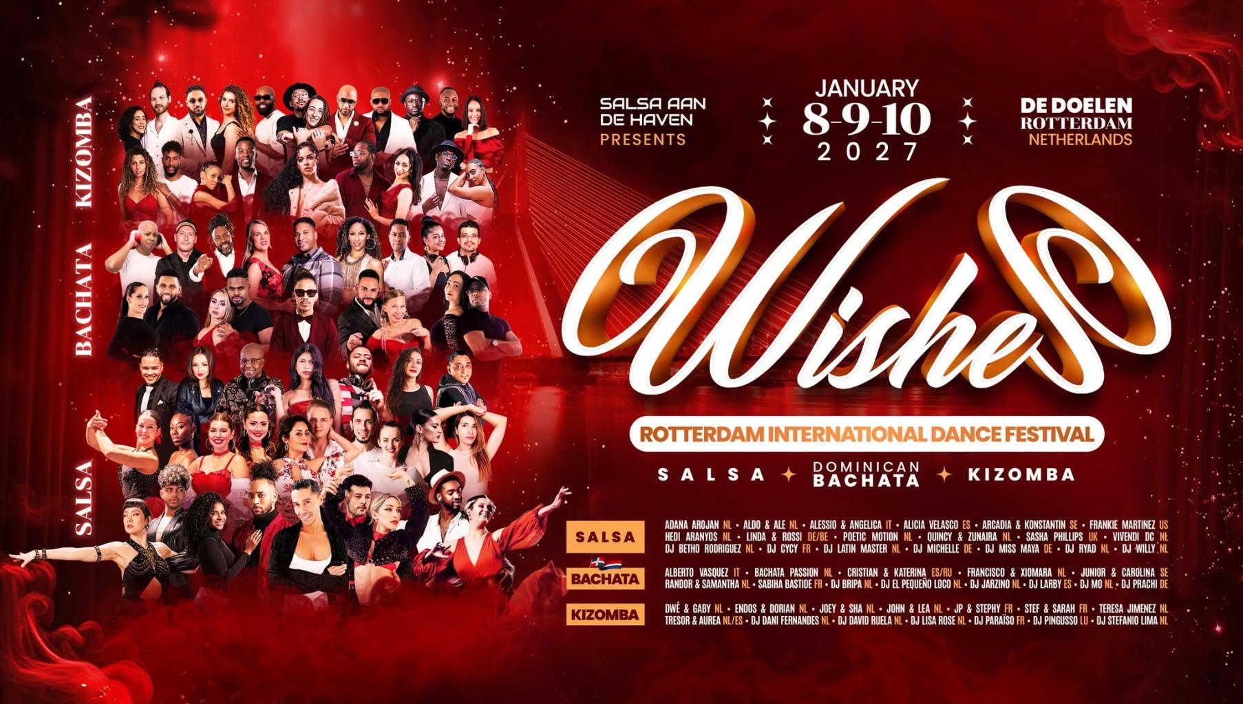 Wish Rotterdam International Dance Festival 2027 promotional poster