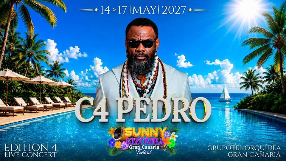 C4 Pedro concert poster for Sunny Kizomba Gran Canaria